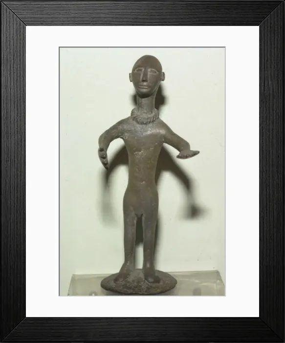 Framed Print : Celtic Bronze Figure from Hungary, c. 1st century BC Framed Print : Celtic Bronze Figure from Hungary, c. 1st century BC