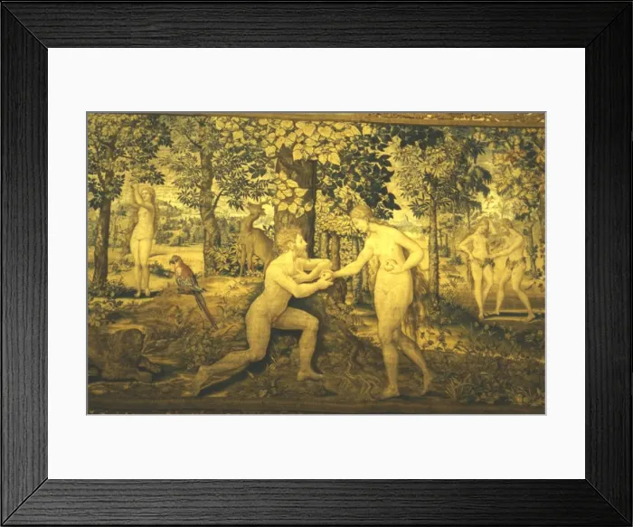 Framed Print : Adam and Eve. The Temptation, c16th century, (20th century) Framed Print : Adam and Eve. The Temptation, c16th century, (20th century)