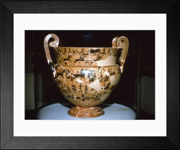 Framed Print : Francois Vase found in an Etruscan Tomb, 6th century BC. Artists: Ergotimos, Kleitias Framed Print : Francois Vase found in an Etruscan Tomb, 6th century BC. Artists: Ergotimos, Kleitias