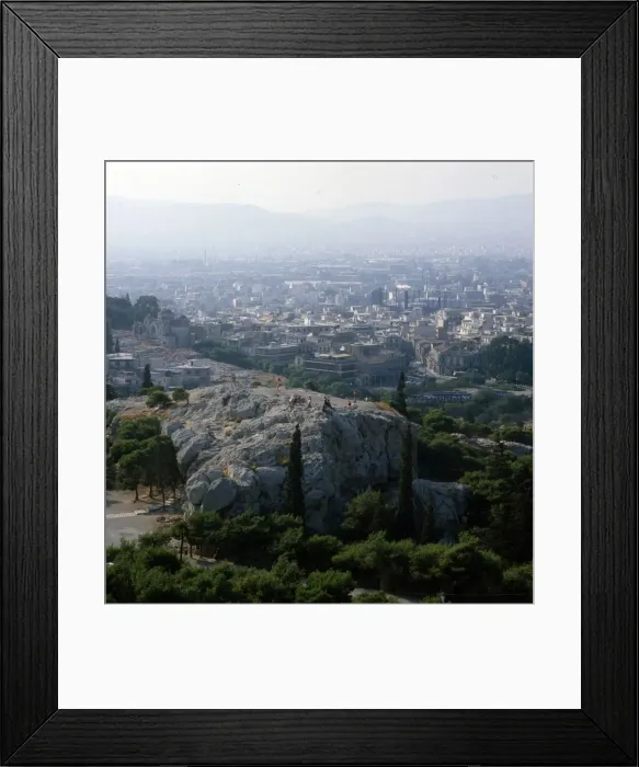 Framed Print : Areopagus Hill seen from the Acropolis, Athens, c20th century. Artist: CM Dixon Framed Print : Areopagus Hill seen from the Acropolis, Athens, c20th century. Artist: CM Dixon