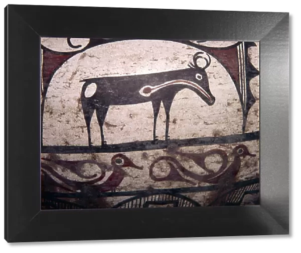 Hunting Magic, Design on pottery vessel, Zuni tribe, Pueblo Indian