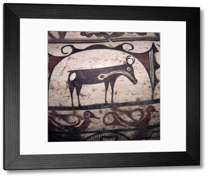 Framed Print : Hunting Magic, Design on pottery vessel, Zuni tribe, Pueblo Indian Framed Print : Hunting Magic, Design on pottery vessel, Zuni tribe, Pueblo Indian