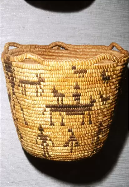 North American Indian Salish Basket