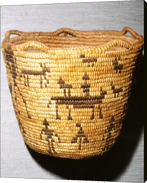 North American Indian Salish Basket