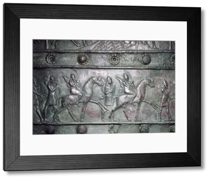 Framed Print : Detail from the Balawat Gates, made for Shalmeneser III, Neo-Assyrian, c858 BC-824 BC Framed Print : Detail from the Balawat Gates, made for Shalmeneser III, Neo-Assyrian, c858 BC-824 BC