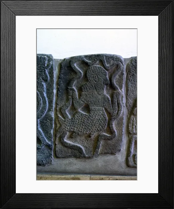Framed Print : Hittie relief, Tel Halaf, 6100 BC - 5100 BC Framed Print : Hittie relief, Tel Halaf, 6100 BC - 5100 BC
