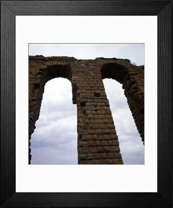 Framed Print : Roman Aqueduct, West of Tunis, c20th century Framed Print : Roman Aqueduct, West of Tunis, c20th century