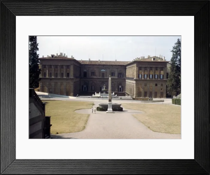 Framed Print : Pitti Palace and the Boboli Gardens in August, Florence, Italy, c20th century Framed Print : Pitti Palace and the Boboli Gardens in August, Florence, Italy, c20th century