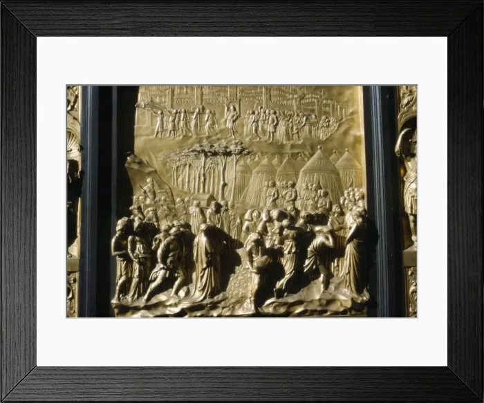 Framed Print : Israelities Take Jericho, detail of Baptistry Door, Florence, Italy, c15th century. Artist: Lorenzo Ghiberti Framed Print : Israelities Take Jericho, detail of Baptistry Door, Florence, Italy, c15th century. Artist: Lorenzo Ghiberti