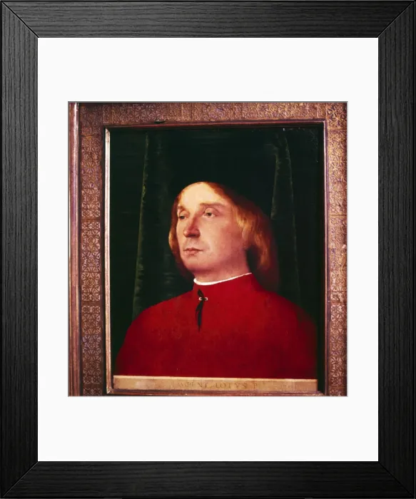 Framed Print : Portrait of Lorenzo, c15th century Framed Print : Portrait of Lorenzo, c15th century