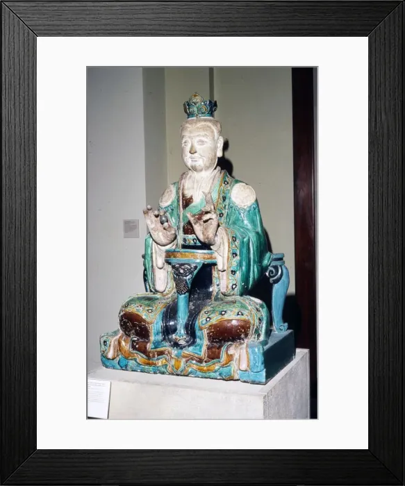 Framed Print : Chinese Stoneware, Seated Daoist Deity, Ming Dynasty, 16th century Framed Print : Chinese Stoneware, Seated Daoist Deity, Ming Dynasty, 16th century