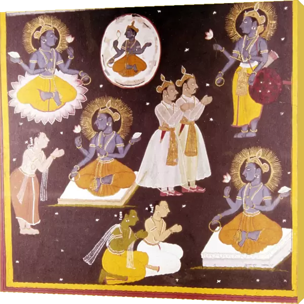 Vishnu worshipped in Five Manifestations, c1690
