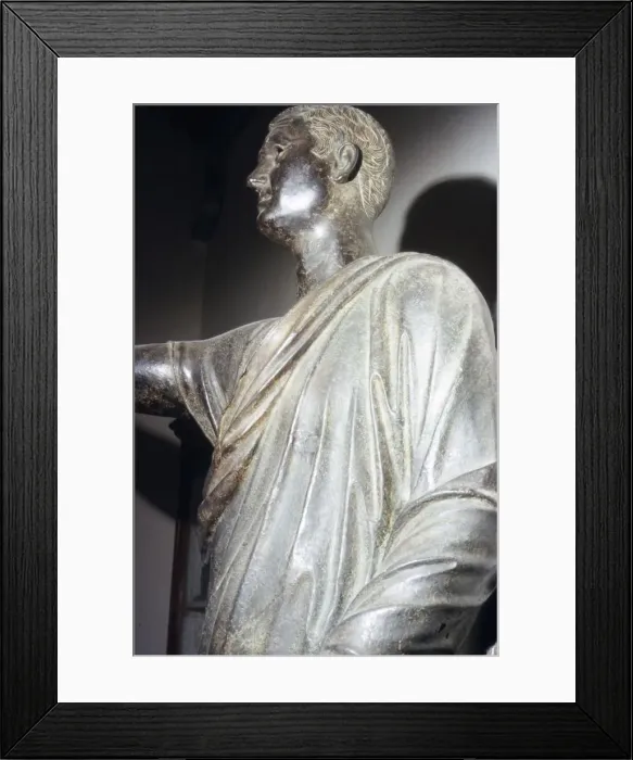 Framed Print : The Orator, Etruscan Bronze, detail, 1st century BC Framed Print : The Orator, Etruscan Bronze, detail, 1st century BC