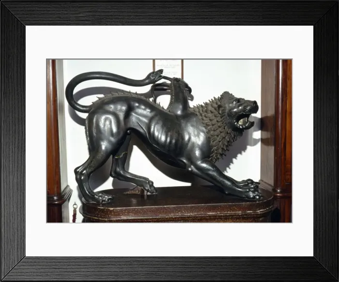 Framed Print : The Chimera Etruscan Bronze, 5th century BC