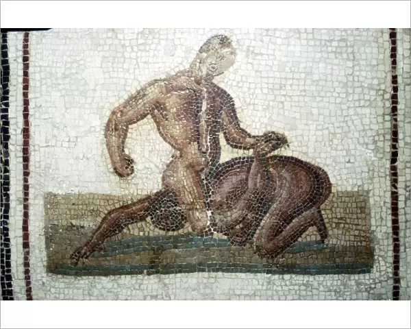 Roman Mosaic Wrestlers, c2nd-3rd century