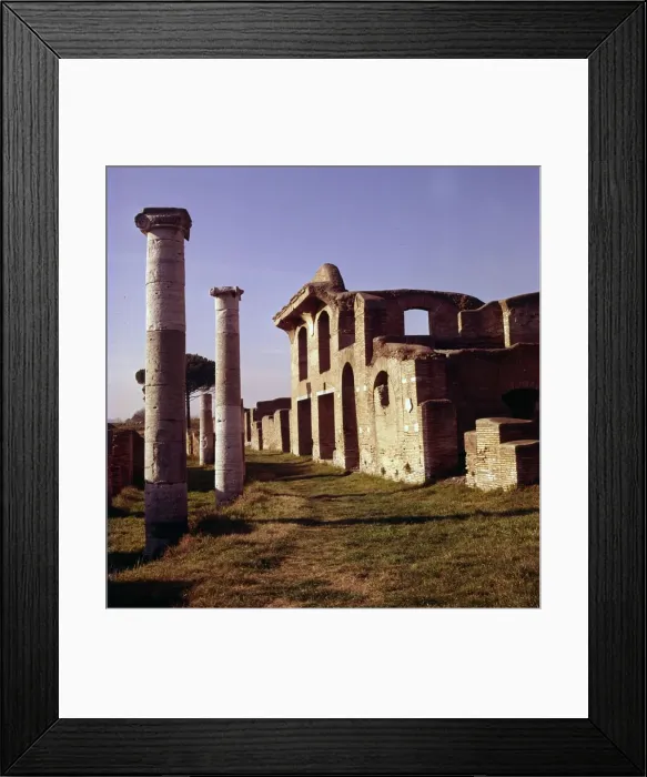Framed Print : Ostia Antica, Port of Rome, Italy, c2nd-3rd century, (c20th century). Artist: CM Dixon