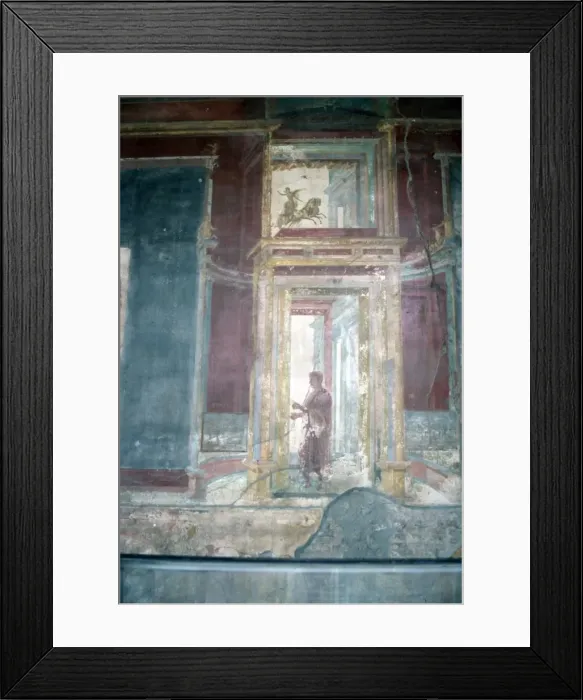 Framed Print : Wall painting from Pompeii, c1st century Framed Print : Wall painting from Pompeii, c1st century