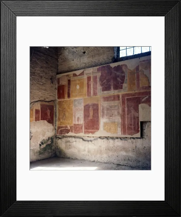 Framed Print : Wall paintings in house in Ostia, 2nd-3rd century Framed Print : Wall paintings in house in Ostia, 2nd-3rd century