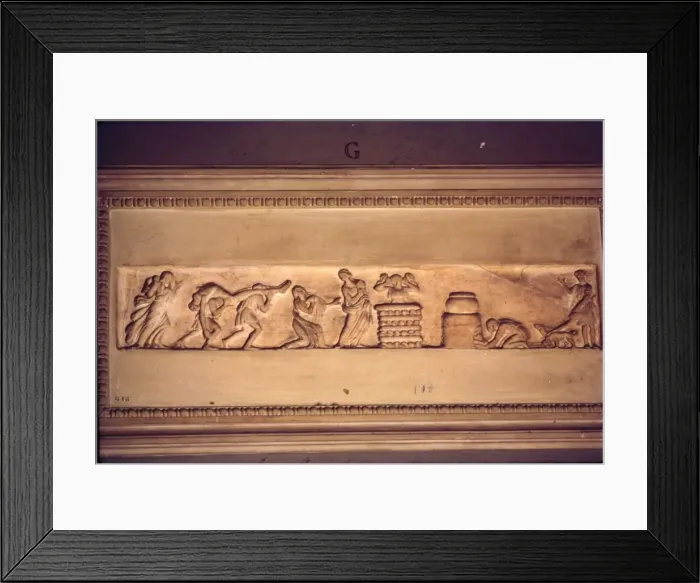 Framed Print : Roman Funeral rite or corpse being carried to Pyre, c3rd century Framed Print : Roman Funeral rite or corpse being carried to Pyre, c3rd century