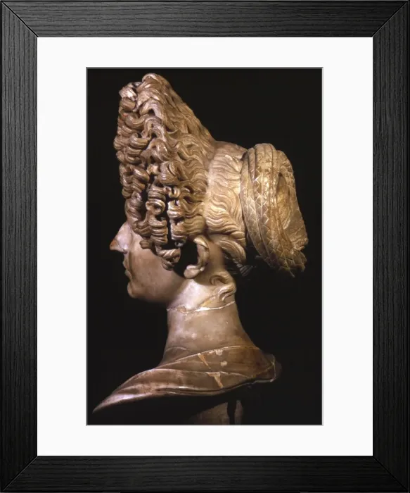Framed Print : Head of Roman Lady of Flavian Period, late 1st century