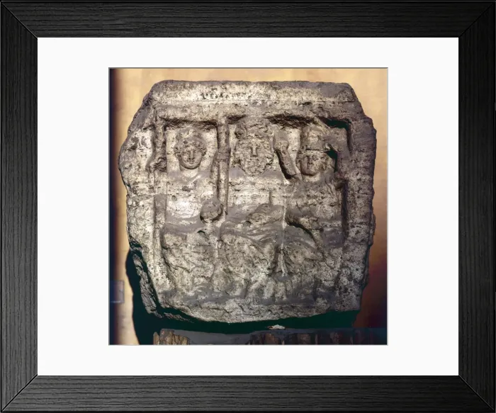 Framed Print : Capitoline Triad, Minerva, Jupiter and Juno, Funerary cippus or tomb marker Framed Print : Capitoline Triad, Minerva, Jupiter and Juno, Funerary cippus or tomb marker
