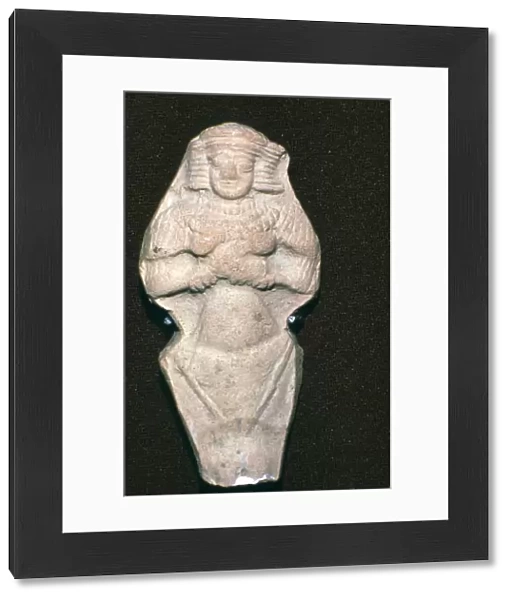 Terracotta figure of Ishtar, (Astarte) - fertility goddess. Old Babylonian: c2000-1600 BC
