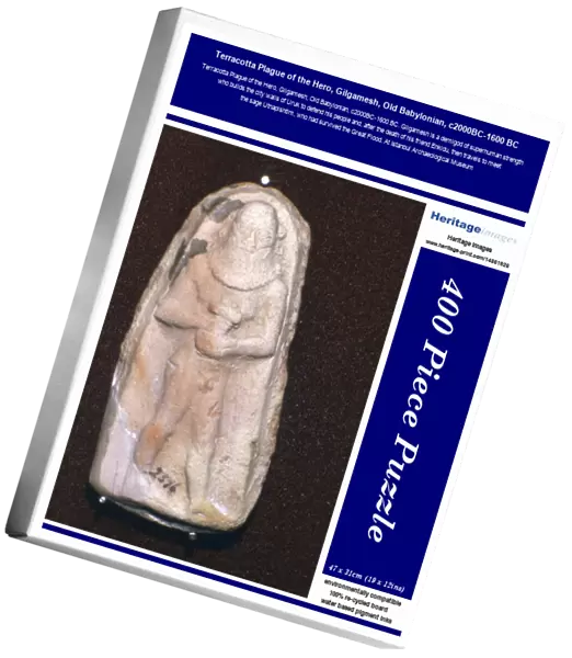 Terracotta Plague of the Hero, Gilgamesh, Old Babylonian, c2000BC-1600 BC