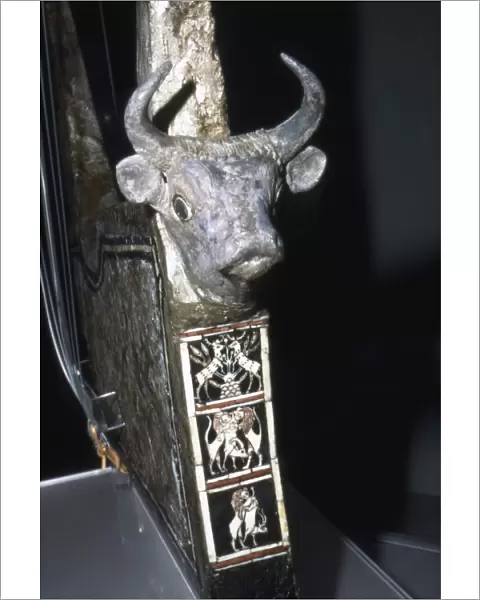 Bulls Head on Sounding Box of Harp, Royal Tombs of Ur, c2500 BC