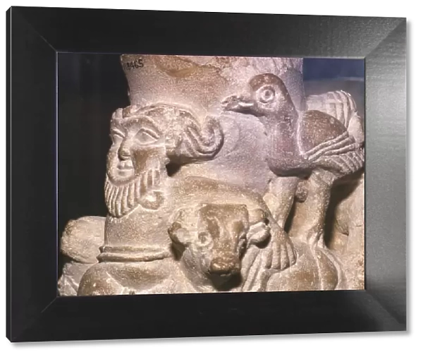 Sumerian Libation Vase Hero Gilgamesh, Bulls and Birds from Warka, Uruk, South Iraq, c2000 BC