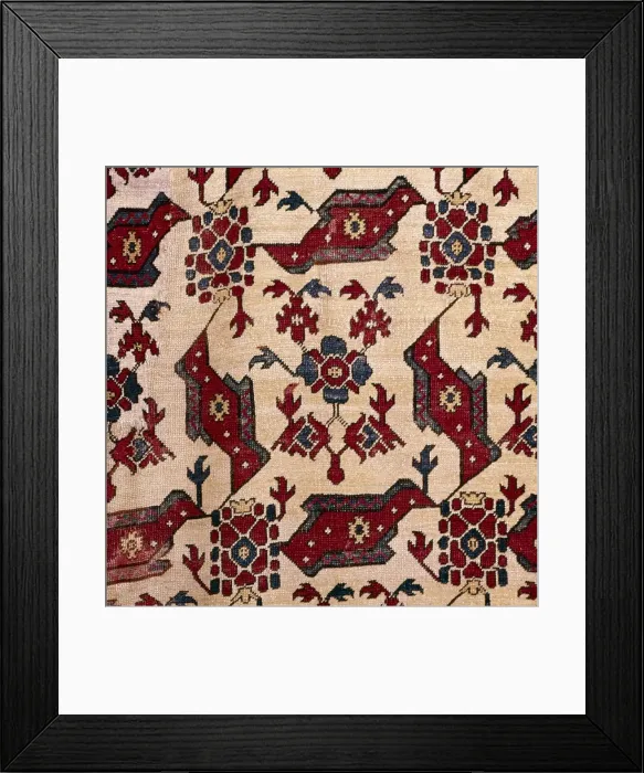 Framed Print : Turkish Bird Rug, 16th century Framed Print : Turkish Bird Rug, 16th century