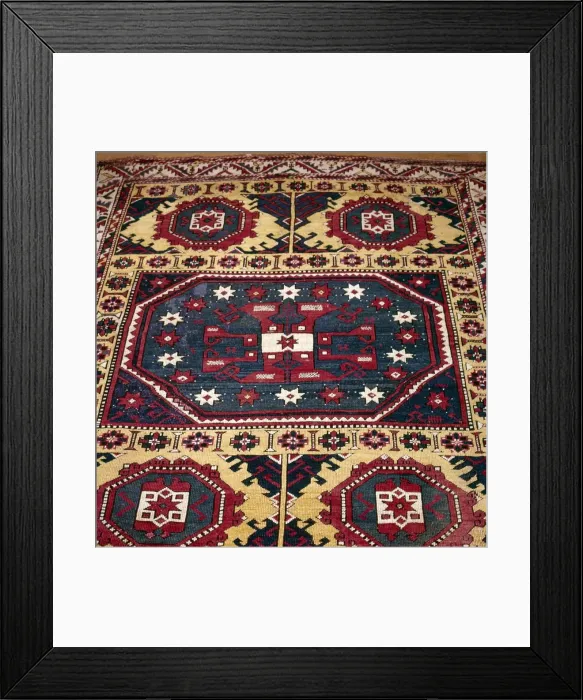 Framed Print : Turkish Rug with Garden Theme, 18th century Framed Print : Turkish Rug with Garden Theme, 18th century