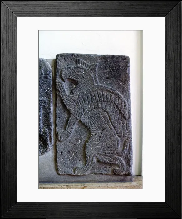 Framed Print : Hittie relief, Tel Halaf, 6100 BC - 5100 BC Framed Print : Hittie relief, Tel Halaf, 6100 BC - 5100 BC
