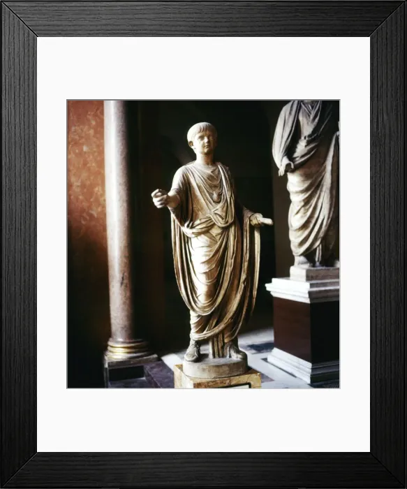 Framed Print : Nero, as a Boy, Roman Emperor, (54-68), c1st century Framed Print : Nero, as a Boy, Roman Emperor, (54-68), c1st century