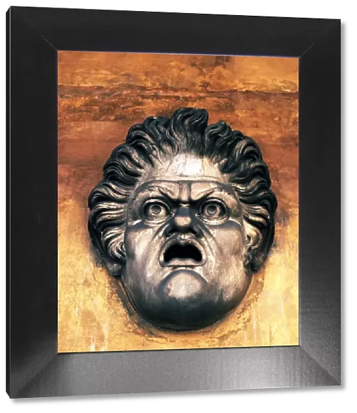 Roman theater mask from the Baths of Diocletian, c3rd century