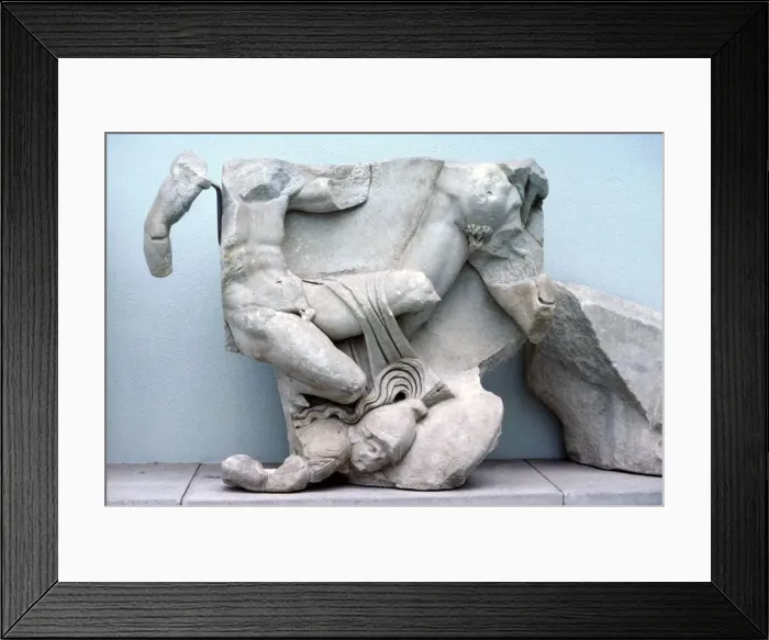 Framed Print : Pergamon Altar detail, early 2nd century