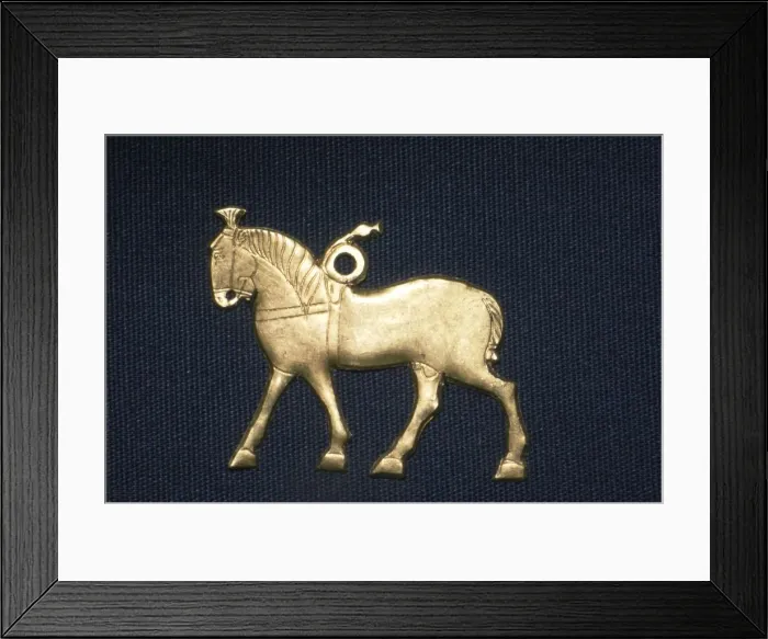 Framed Print : Part of a chariot model, Oxus Treasure, c5th century BC Framed Print : Part of a chariot model, Oxus Treasure, c5th century BC