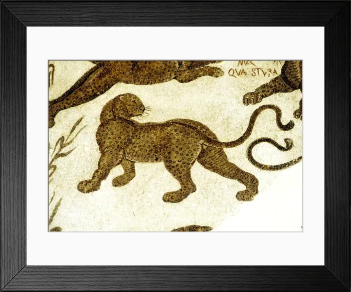 Framed Print : Leopard, c2nd-3rd century Framed Print : Leopard, c2nd-3rd century