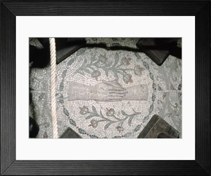 Framed Print : Roman betrothal mosaic, c2nd-3rd century Framed Print : Roman betrothal mosaic, c2nd-3rd century