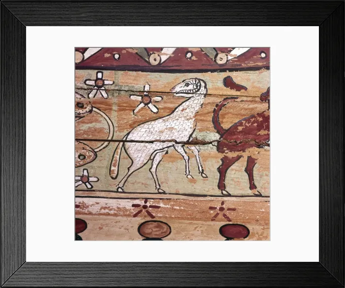 Framed Print : Ram, Zodiac Sign on inside of Egyptian Mummy-Case, 2nd century Framed Print : Ram, Zodiac Sign on inside of Egyptian Mummy-Case, 2nd century