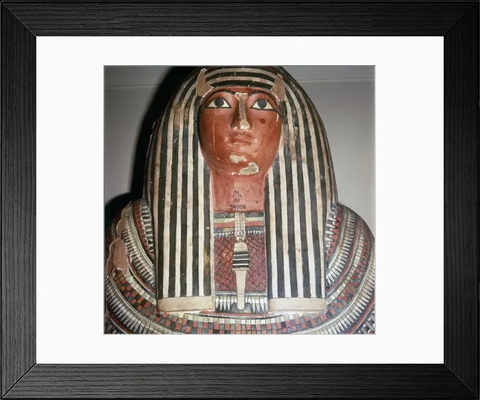 Framed Print : Lid of coffin of Pensenhor from Thebes, XXII Dynasty, c900BC Framed Print : Lid of coffin of Pensenhor from Thebes, XXII Dynasty, c900BC