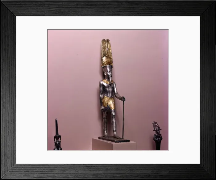 Framed Print : Statuette of Amen-Ra, Late New Kingdom c900BC Framed Print : Statuette of Amen-Ra, Late New Kingdom c900BC