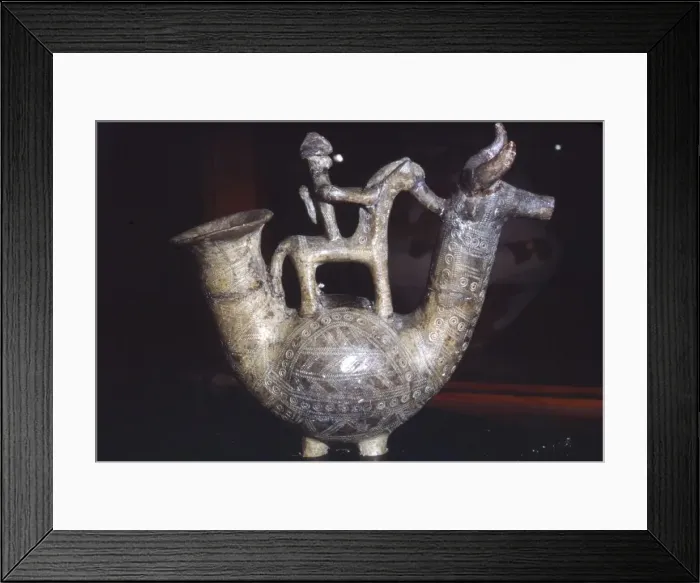 Framed Print : Earthenware Vessel, Villanova Culture, from Bologna, Italy, 8th century BC Framed Print : Earthenware Vessel, Villanova Culture, from Bologna, Italy, 8th century BC