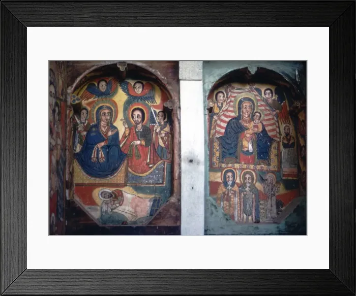 Framed Print : Christian Church wall painting, Ethopia Framed Print : Christian Church wall painting, Ethopia