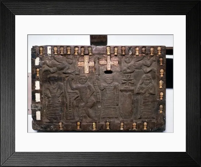 Framed Print : Coptic Woodcarving with Angels, Adam and Eve and Saints c 6th-8th century Framed Print : Coptic Woodcarving with Angels, Adam and Eve and Saints c 6th-8th century