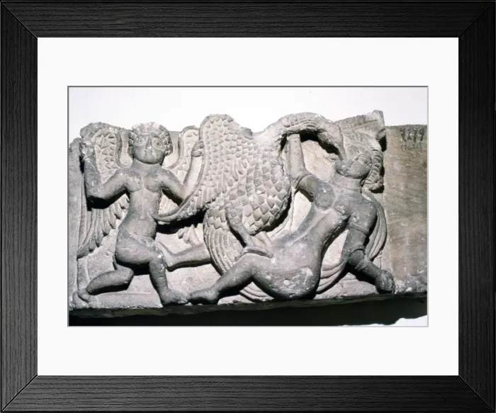Framed Print : Leda and the Swan from Ahnassia, Beni-Souef, Egypt, 3rd century Framed Print : Leda and the Swan from Ahnassia, Beni-Souef, Egypt, 3rd century