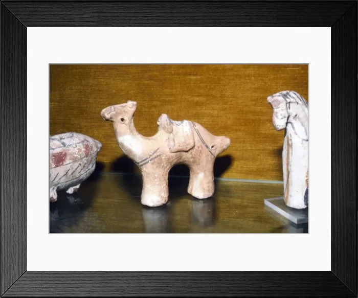 Framed Print : Coptic Terracotta Dromedary, from Egypt, 5th century Framed Print : Coptic Terracotta Dromedary, from Egypt, 5th century