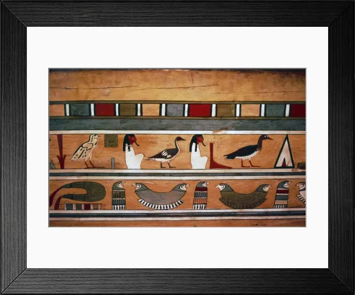 Framed Print : Egyptian Hieroglyphs inside outer coffin of steward, Seni from El Bersha, Egypt, c2000 BC Framed Print : Egyptian Hieroglyphs inside outer coffin of steward, Seni from El Bersha, Egypt, c2000 BC