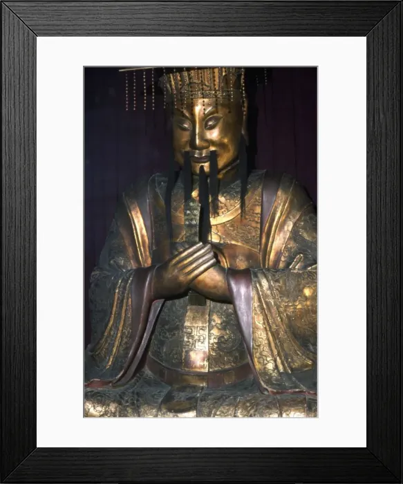 Framed Print : Chinese Bronze, A Taoist Emperor Framed Print : Chinese Bronze, A Taoist Emperor