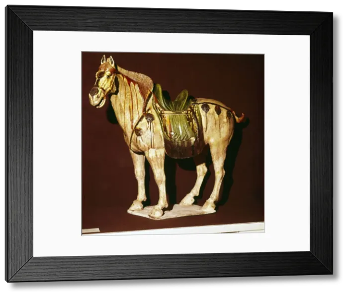 Framed Print : Chinese Horse from a Tomb, T Ang Dynasty, 7th-10th century Framed Print : Chinese Horse from a Tomb, T Ang Dynasty, 7th-10th century