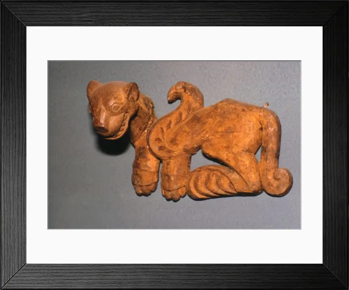 Framed Print : Scythian wooden bridle ornament Framed Print : Scythian wooden bridle ornament